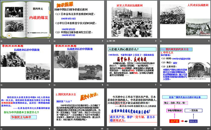 《内战的爆发》中国革命的胜利PPT