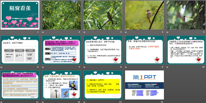 《隔窗看雀》PPT课件2