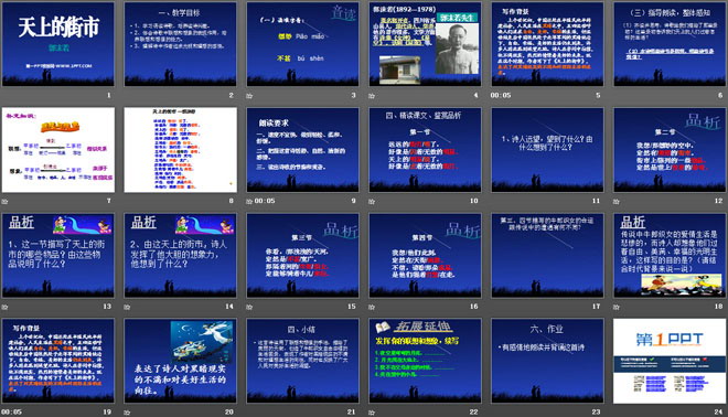 《天上的街市》PPT课件7