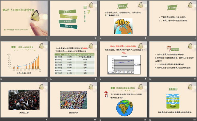 《人口增长与计划生育》PPT下载