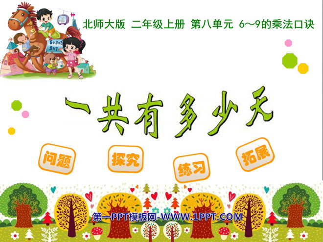 《一共有多少天》6~9的乘法口诀PPT课件