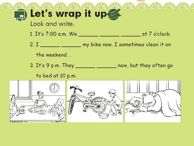 《Work quietly!》lets wrap it up Flash动画课件