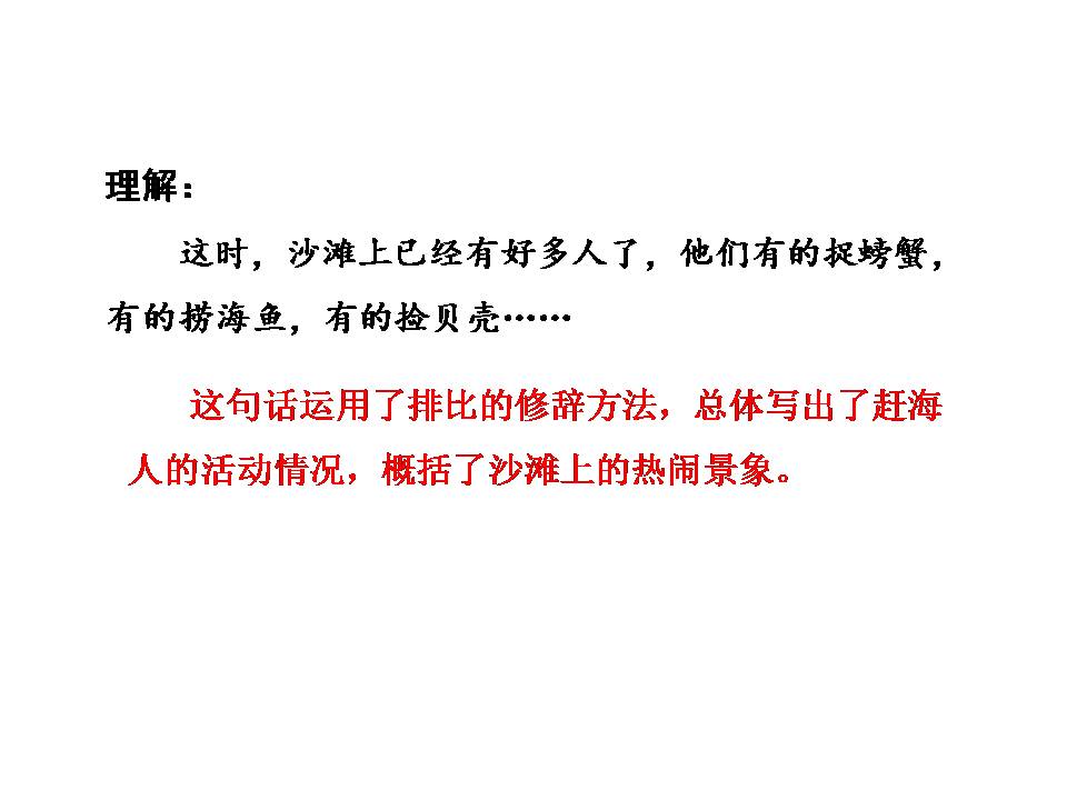 赶海说课ppt模板2