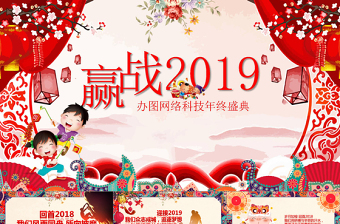 2018狗年企业年会颁奖典礼总结ppt